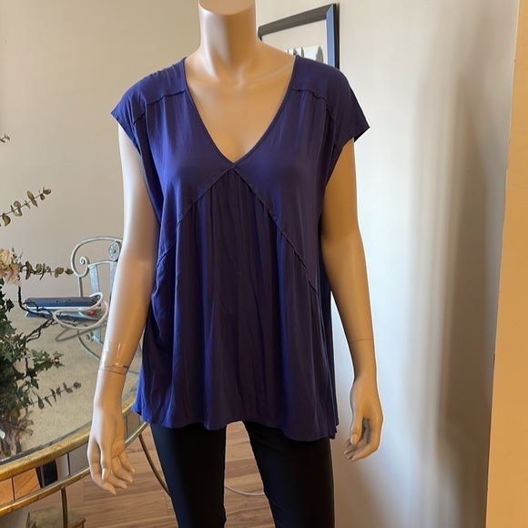 Cable & Gauge Blue Flowy Top. Size XL. D2/A1951 - Picture 1 of 5